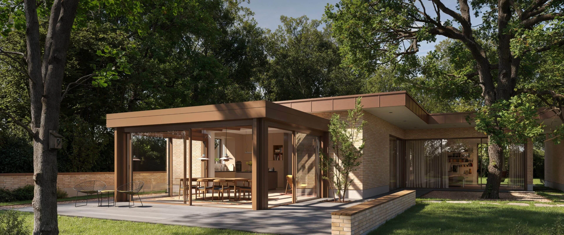 Solarlux Avario Cube - ogród zimowy z płaskim dachem